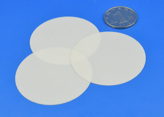 Thin Alumina Ceramic Disc / Pelat Keramik Alumina Untuk Pemrosesan Semikonduktor
